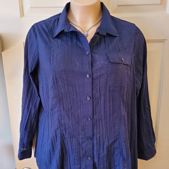 Coldwater Creek Tops - Coldwater Creek Burnout Blouse